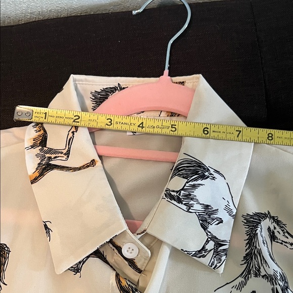 The Horse Cream and Brown Horse Print Shirt - Picture 4 of 7